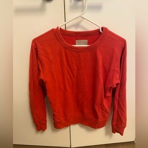 Everlane red crewneck sweatshirt